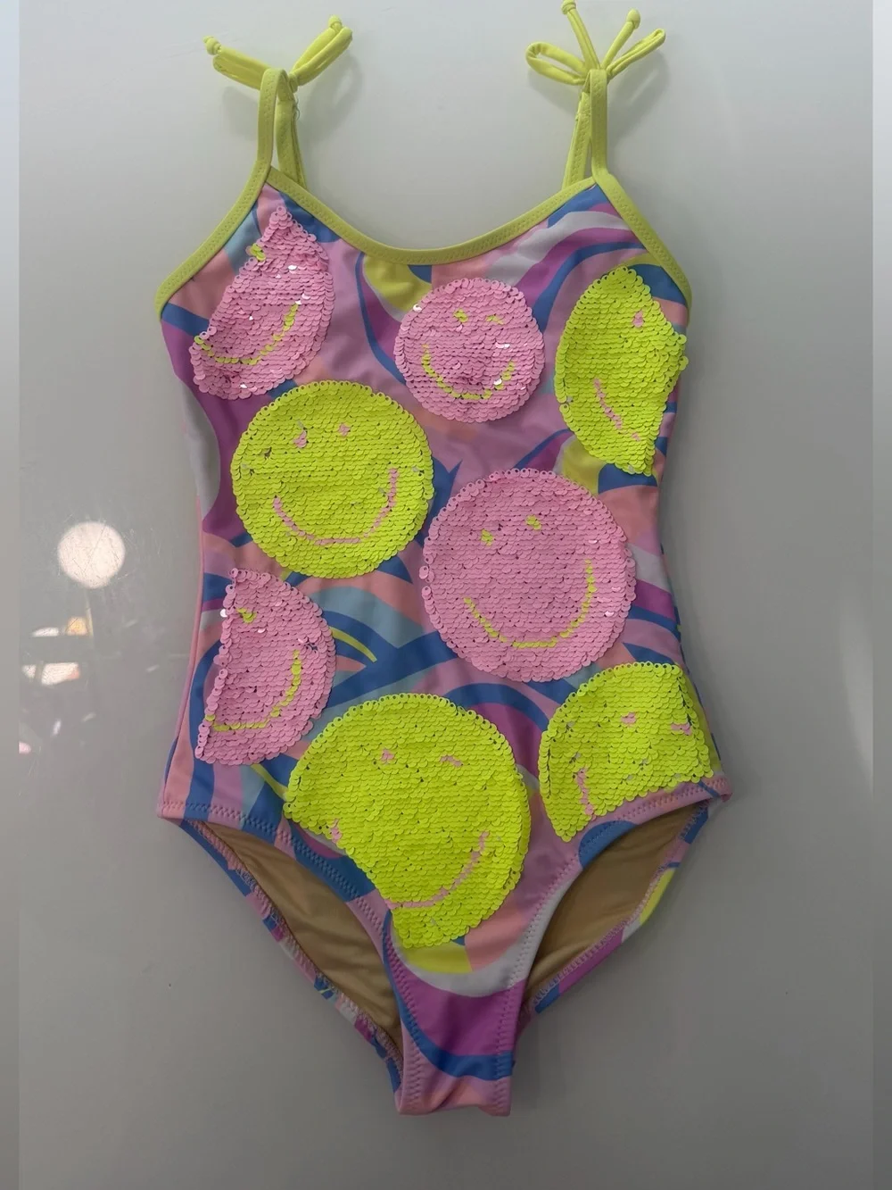 Shade Critters Happy Swirl Flip Sequin One Piece Swimsuit